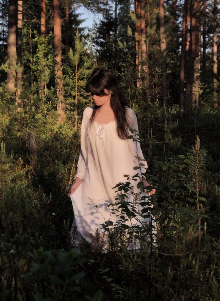 Women's Sleepwear White Nightgown Sleepwear Lady Spring Autumn Long Sleeve Nightdress Loose Women Princess Nightgowns Comfortable 230227