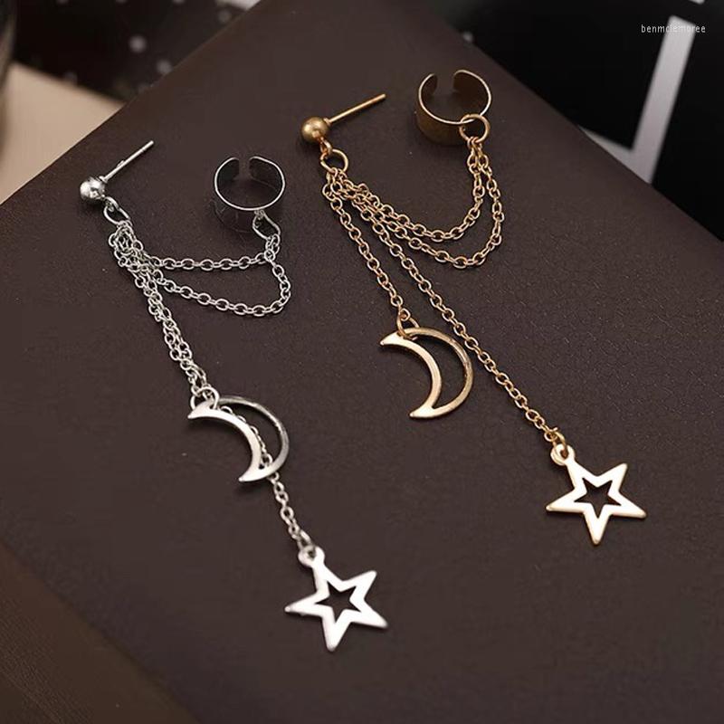 Backs Earrings Fashion Stars Moon Clip Ear Cuff Personality Metal Clips Double No Pierced Earring Women Girls Jewelry Accessories
Backs Earrings Fashion Stars Moon Clip Ear Cuff Personality Metal Clips Double No Pierced Earring Women Girls Jewelry Accessories