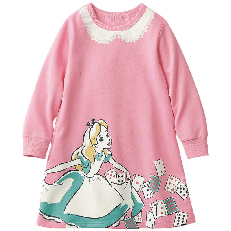 Japanese Girls 1ess Cotton Terry Spring and Autumn Women's Treasure Princess Skirt Long Sleeve Cartoon A-word Skirt, Pink princess 1
Japanese Girls 1ess Cotton Terry Spring and Autumn Women's Treasure Princess Skirt Long Sleeve Cartoon A-word Skirt, Pink princess 1
