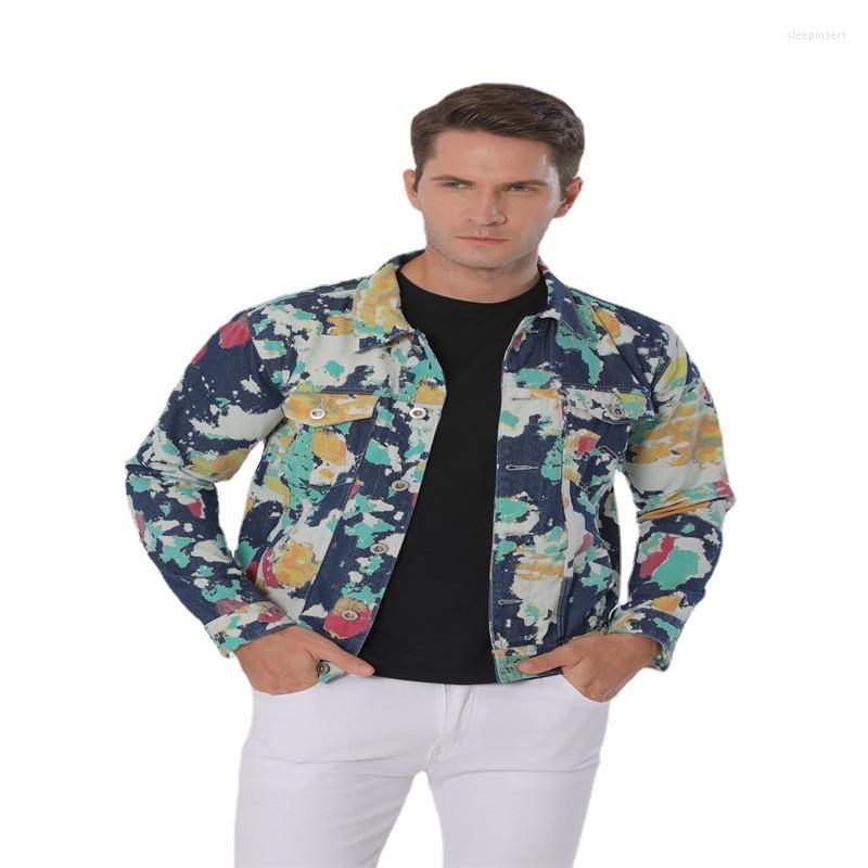 Men' Jackets 2023 Men' Denim Camouflage Hand-Painted Floral Long-Sleeved Jacket, Picture color
Men' Jackets 2023 Men' Denim Camouflage Hand-Painted Floral Long-Sleeved Jacket, Picture color