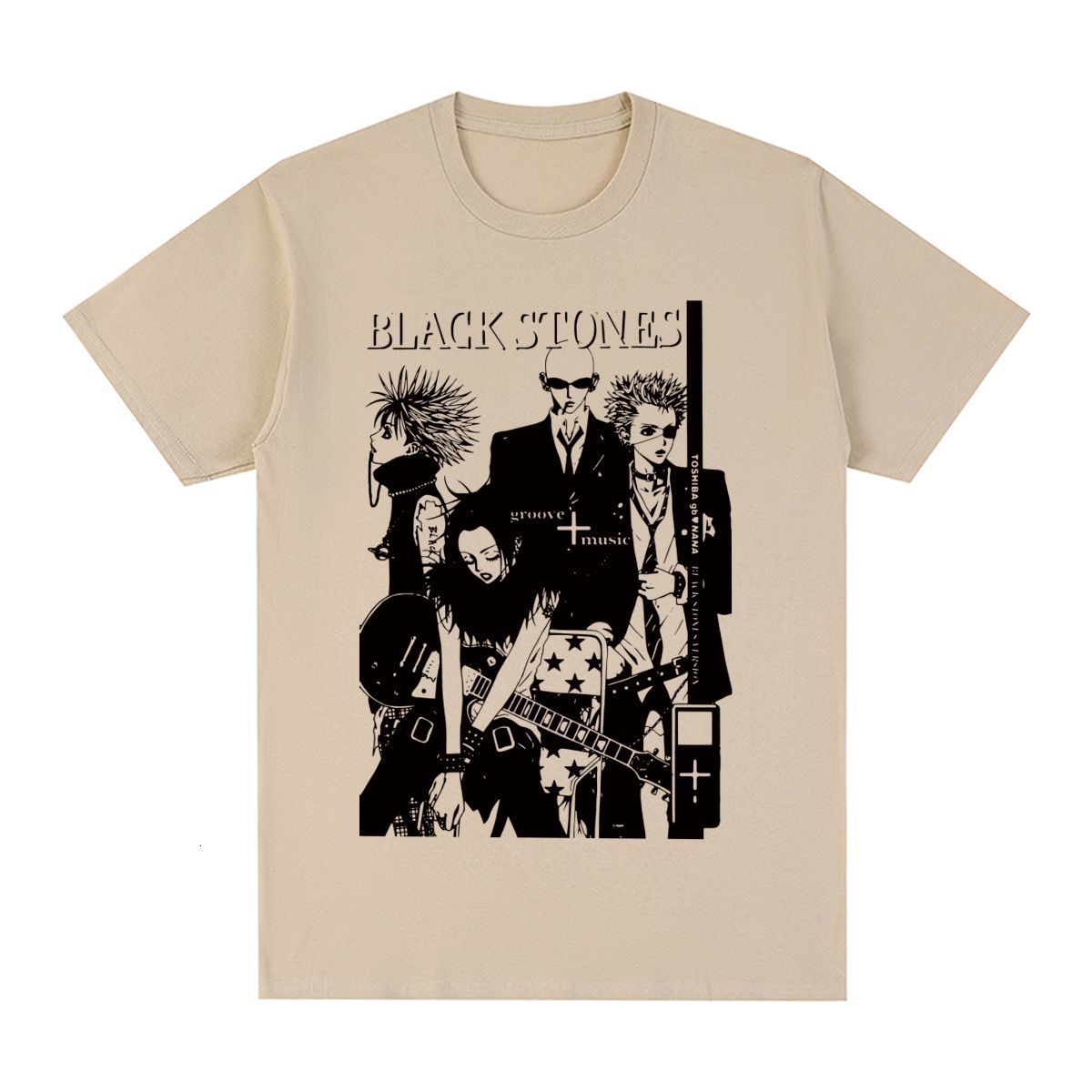 Men's TShirts Black Stones NANA Osaki Vintage Tshirt Gift Idea Unique Cotton Men T shirt Tee Womens Tops 230225, Khaki
Men's TShirts Black Stones NANA Osaki Vintage Tshirt Gift Idea Unique Cotton Men T shirt Tee Womens Tops 230225, Khaki