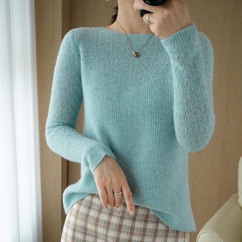 Women' Sweaters BARESKIY Round Neck Cashmere Sweater Women 2023 Pullover Short Hollow Loose Wild Knitted Bottoming Shirt, Beige
Women' Sweaters BARESKIY Round Neck Cashmere Sweater Women 2023 Pullover Short Hollow Loose Wild Knitted Bottoming Shirt, Beige