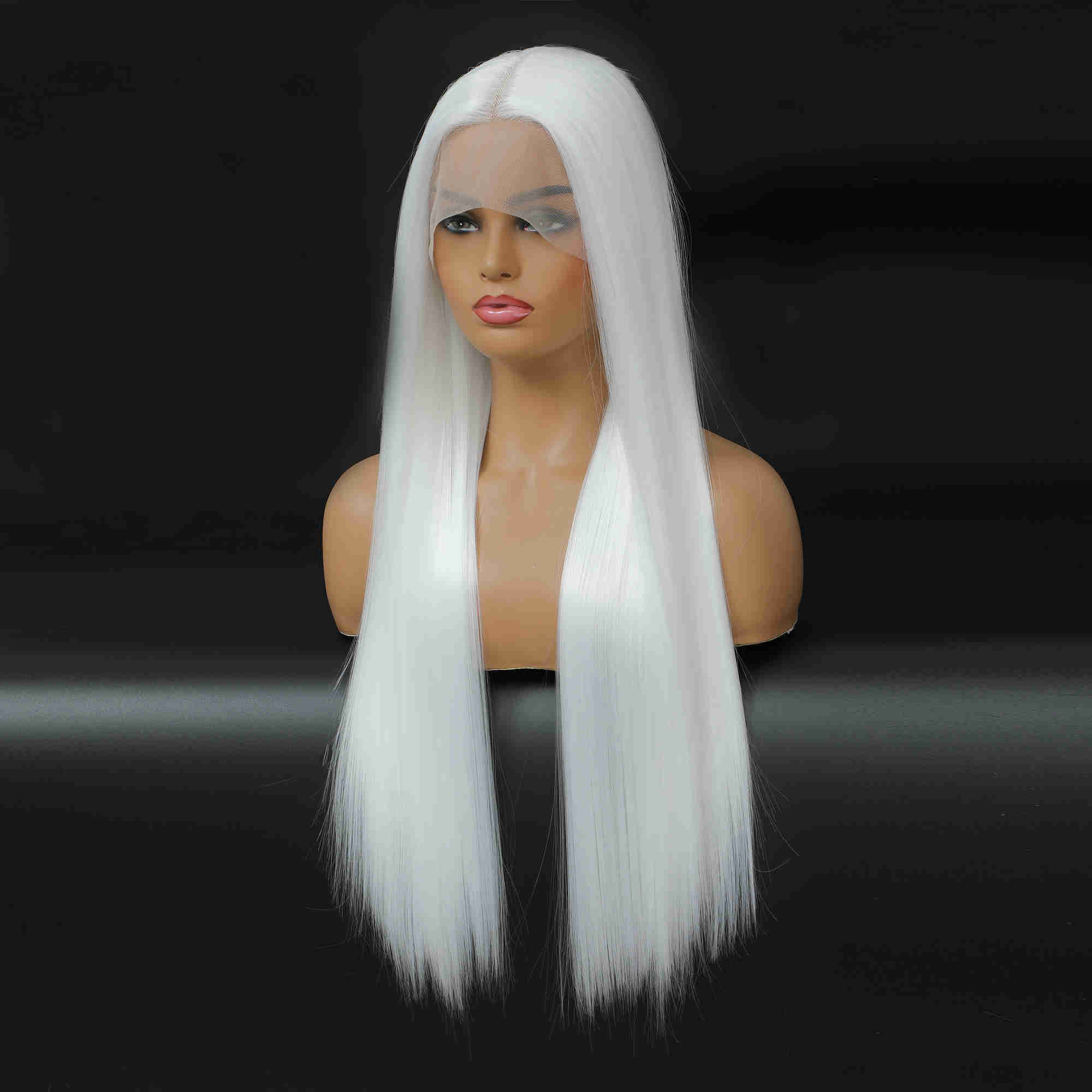 Synthetic Wigs Straight Lace Front Wig Synthetic 13x4x1 Frontal Pre Plucked Baby Hair Long t Part Red 230227 Hair Wigs