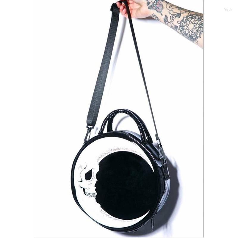 Wallets Women Lady Girl Harajuku Style Dark Crescent Moon Skull Round Diagonal Bag Handbag Gothic Gift, Style 2
Wallets Women Lady Girl Harajuku Style Dark Crescent Moon Skull Round Diagonal Bag Handbag Gothic Gift, Style 2