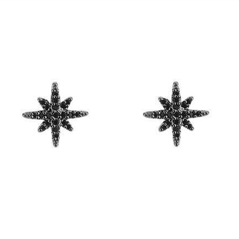 Stud Earrings AWN Cute Pure Silver Color Stars Jewelry Black Stone Engagement For Women I165Stud
Stud Earrings AWN Cute Pure Silver Color Stars Jewelry Black Stone Engagement For Women I165Stud