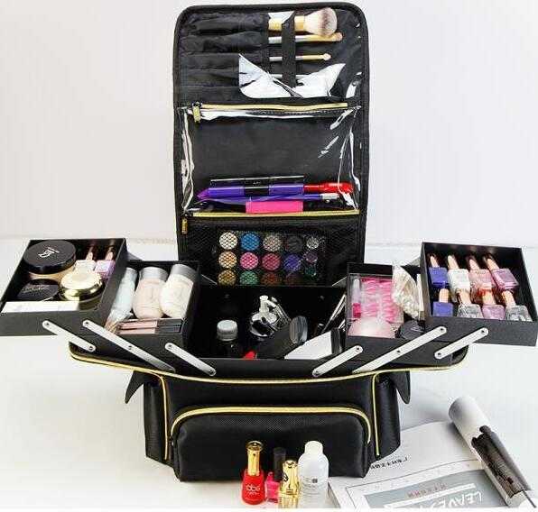 Cosmetic Organizer Storage Bags Women Portable Cometic Makeup Bag Make up suitcase 2 layers women travel cosmetic Train Case Y2302
Cosmetic Organizer Storage Bags Women Portable Cometic Makeup Bag Make up suitcase 2 layers women travel cosmetic Train Case Y2302