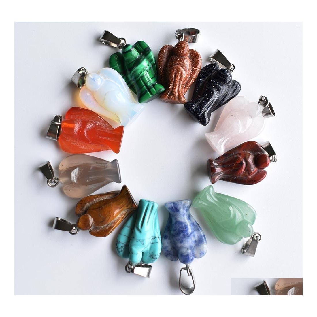 car dvr Charms Fashion Carved Mixed Turquoise Opal Pink Crystal Natural Stone Angel Pendants For Necklace Making Jewelry Drop Delivery Findi Dh3Br
car dvr Charms Fashion Carved Mixed Turquoise Opal Pink Crystal Natural Stone Angel Pendants For Necklace Making Jewelry Drop Delivery Findi Dh3Br