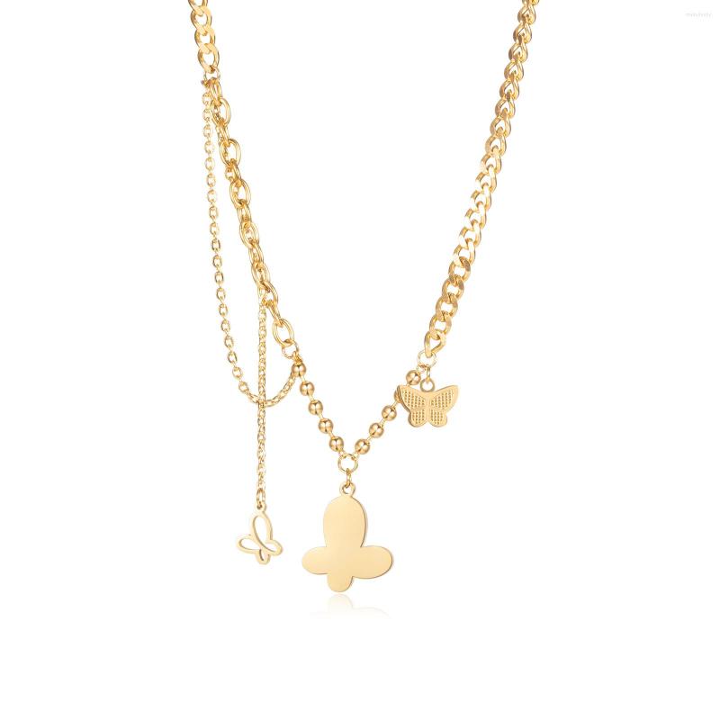 Chains Jewelry Wholesale Korean Style Simple Ins Tassel Butterfly Sweet Stainless Steel Necklace For Women
Chains Jewelry Wholesale Korean Style Simple Ins Tassel Butterfly Sweet Stainless Steel Necklace For Women
