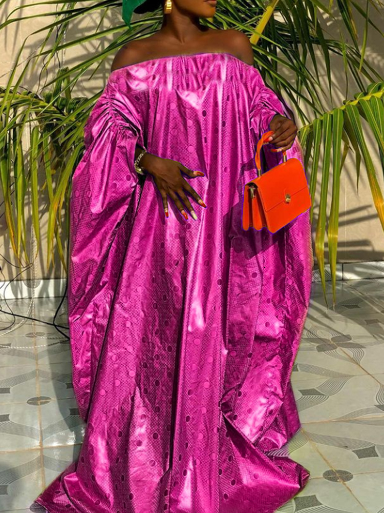 Ethnic Riche Bazin Long Dresses: Colorful Ankara Dresses For Nigeria Wedding B4