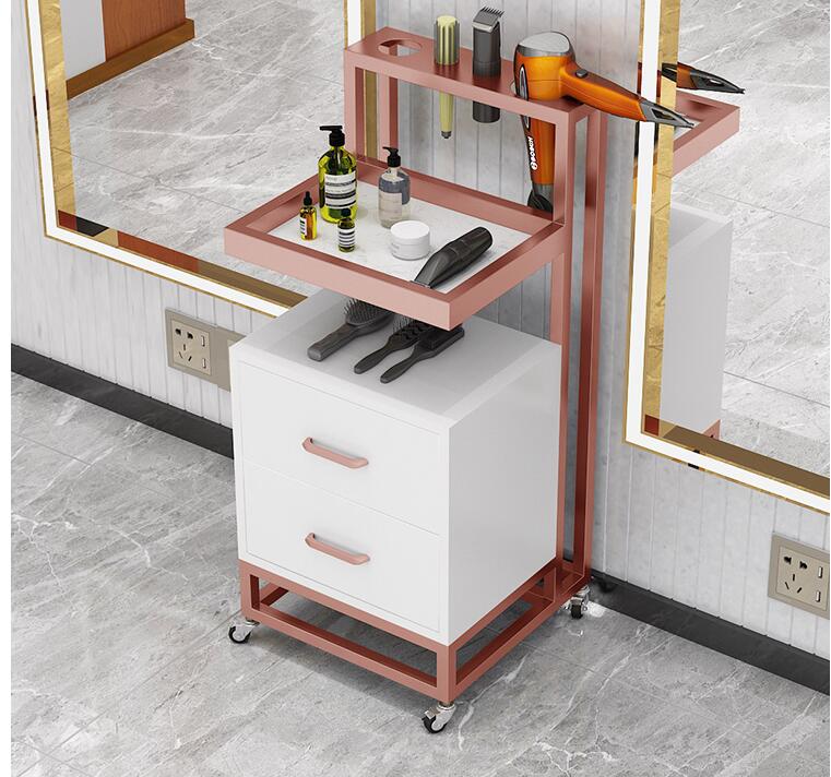 Hairdresser tool cabinet hair salon special tool table hair cutting rack barbershop cart ironing and dyeing tool car salon furniture salon cart