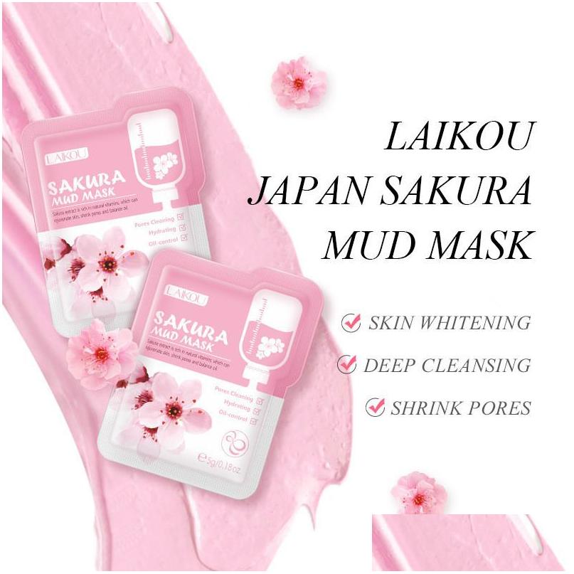 Other Skin Care Tools Laikou Sakura Mud Facial Mask Deep Cleaning Shrink Pores Moisturizing Blackhead Face Cream Drop Delivery Healt Dh5Mc, As details
Other Skin Care Tools Laikou Sakura Mud Facial Mask Deep Cleaning Shrink Pores Moisturizing Blackhead Face Cream Drop Delivery Healt Dh5Mc, As details