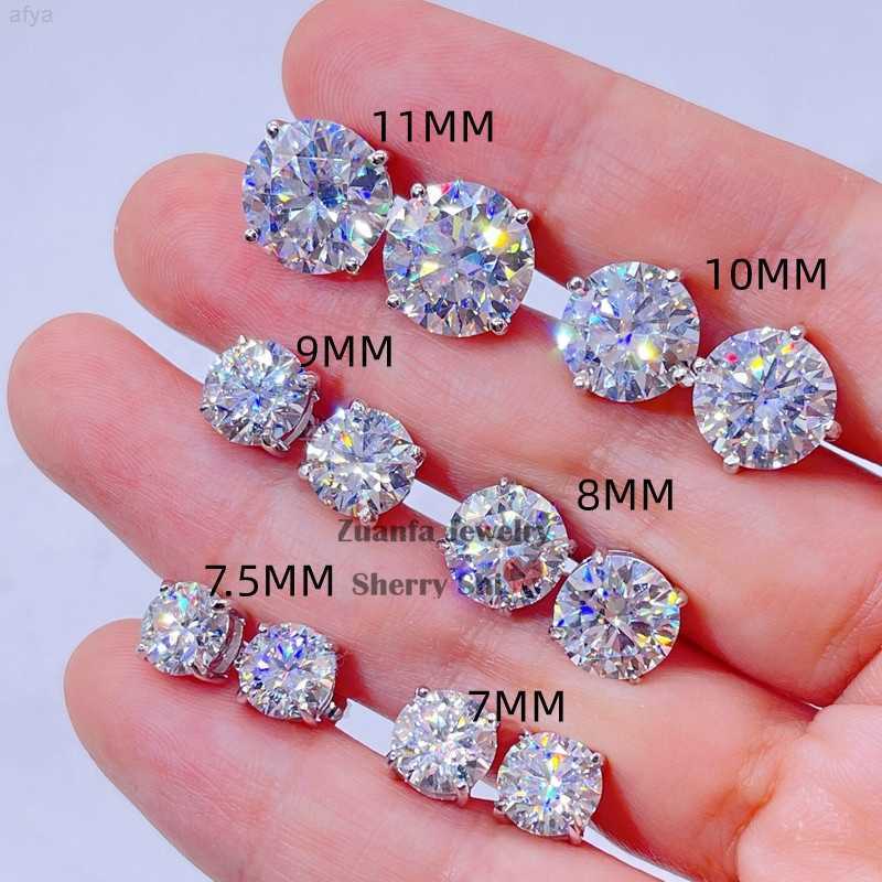 Sterling Silver White Gold Screw Back Pass Diamond Tester Certified Round Moissanite Stud
Sterling Silver White Gold Screw Back Pass Diamond Tester Certified Round Moissanite Stud