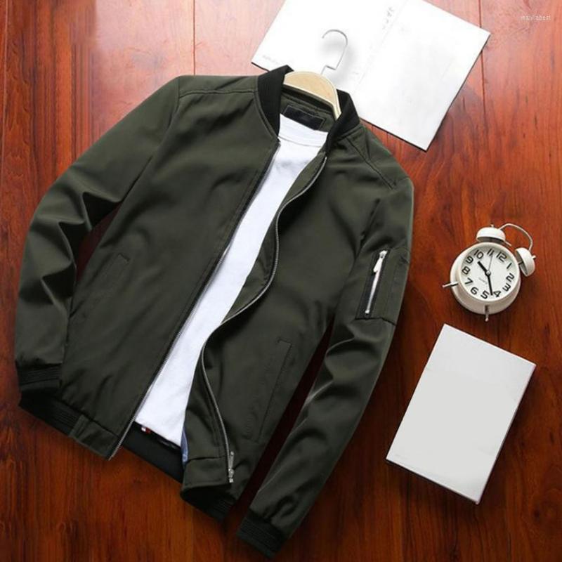 Men's Jackets Male Trendy Slimming Pockets Baseball Coat Super Soft Bomber Jacket Stand Collar For Daily Wear, Black
Men's Jackets Male Trendy Slimming Pockets Baseball Coat Super Soft Bomber Jacket Stand Collar For Daily Wear, Black