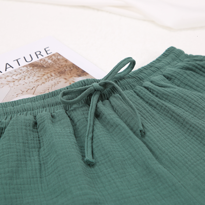 Women's Sleepwear Hiloc Cotton Sleepwear Women Pajama Turn Down Collar Suits With Shorts Long Sleeve Pajamas For Sleep Nightgowns Casual Nightwea