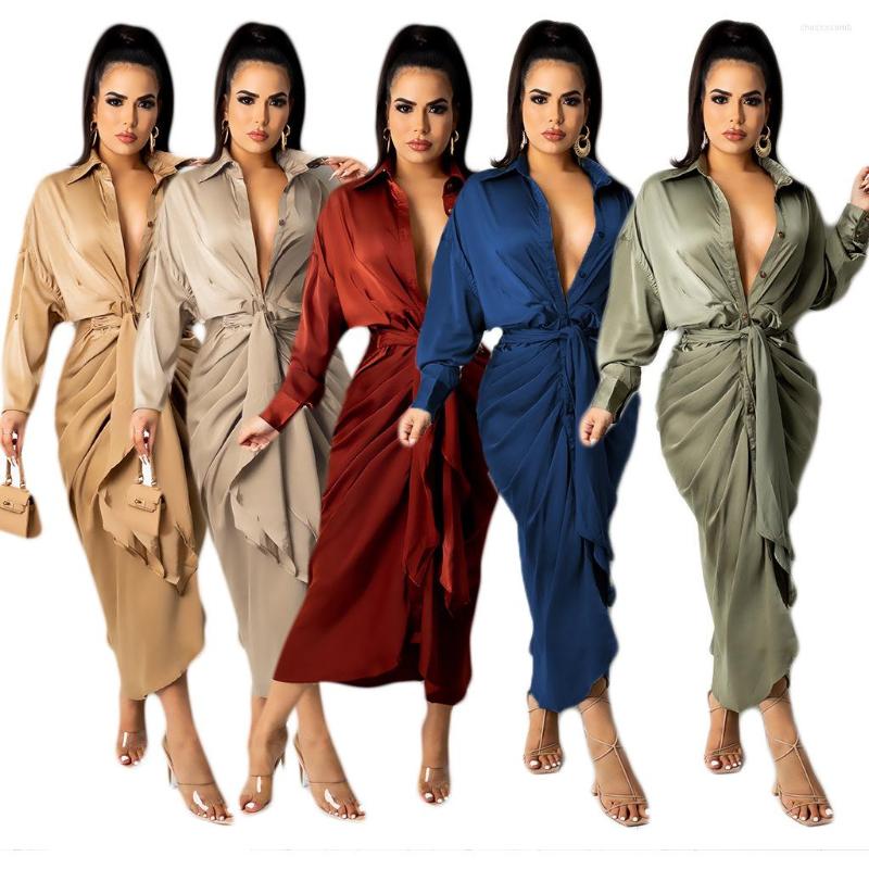 Casual Dresses Fashion Streetwear Pleated Solid Long Women Dress Sexy Deep V Neck Sleeve Lace Up Bandage Fold Club Party Robe Lounge, Blue dress
Casual Dresses Fashion Streetwear Pleated Solid Long Women Dress Sexy Deep V Neck Sleeve Lace Up Bandage Fold Club Party Robe Lounge, Blue dress