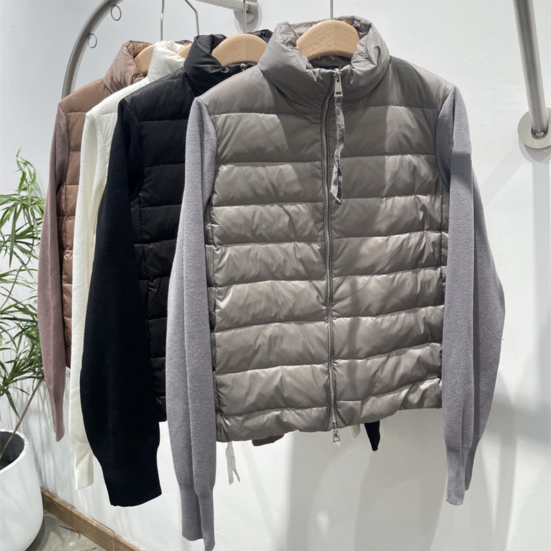Women Fashion Packable Down Coats Puffy Warm Zipper Light Warm Jackets with Kntted Sleeves Patchwork Spring Casual Clothes, Dark grey
Women Fashion Packable Down Coats Puffy Warm Zipper Light Warm Jackets with Kntted Sleeves Patchwork Spring Casual Clothes, Dark grey