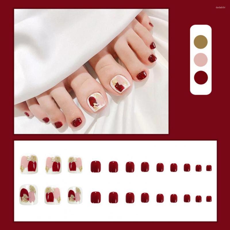 False Nails 1 Set Nail Tips Reusable Easy To Apply Decorative Fake Toenails For Manicure Store, Wine red
False Nails 1 Set Nail Tips Reusable Easy To Apply Decorative Fake Toenails For Manicure Store, Wine red