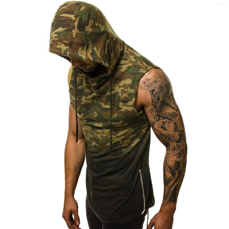 Men's Tank Tops Men's Summer Hoodies Top Camouflage Printed Hooded Sleeveless Bodybuilding Muscle Gym Sports Streetwear Workout Vest#g3, Gray
Men's Tank Tops Men's Summer Hoodies Top Camouflage Printed Hooded Sleeveless Bodybuilding Muscle Gym Sports Streetwear Workout Vest#g3, Gray