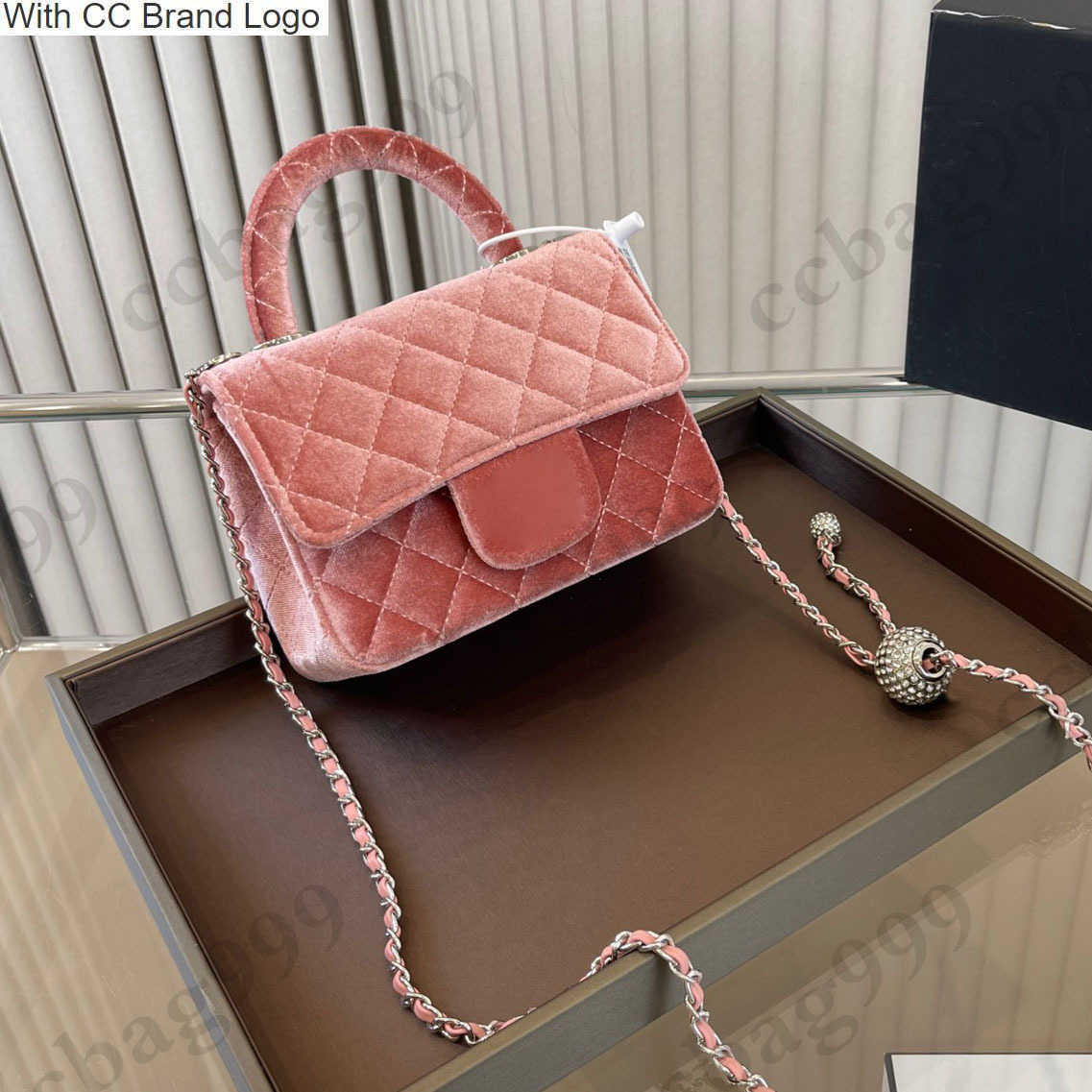 CC Brand Totes F/W Velvet Diamond Brush Ball Flap Quilted Bag With Top Handle Square Shiny Silver Metal Chain Mini Crossbody Wallets Womens Designer Coins Purse, Box
CC Brand Totes F/W Velvet Diamond Brush Ball Flap Quilted Bag With Top Handle Square Shiny Silver Metal Chain Mini Crossbody Wallets Womens Designer Coins Purse, Box