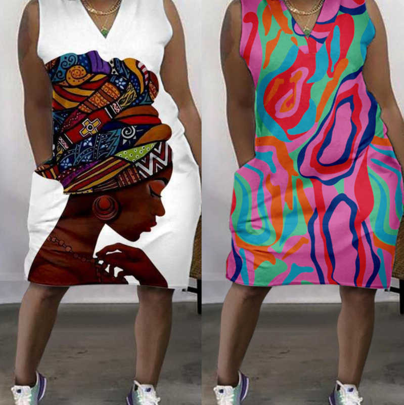 Retail Plus Size 3xl 4xl 5xl Dresses Women Clothes Sleeveless Pocket Dress Designer Clothing Fashion Casual Loose 3D Printing Outdoor V-neck, #11
Retail Plus Size 3xl 4xl 5xl Dresses Women Clothes Sleeveless Pocket Dress Designer Clothing Fashion Casual Loose 3D Printing Outdoor V-neck, #11