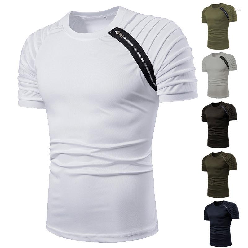 Men's T Shirts 2023 Men's Zipper Embellished Fashionable Casual Breathable Short-Sleeved T-shirt, Black
Men's T Shirts 2023 Men's Zipper Embellished Fashionable Casual Breathable Short-Sleeved T-shirt, Black
