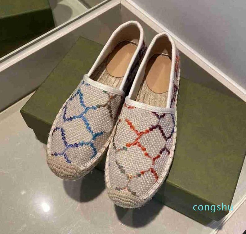 Designer-Women Shoes Canvas Knit Espadrille Designer Flat Shoe Luxury Loafers Womens Espadrilles Lady Girls Summer Leather Casual Loafer with Logo White Black
Designer-Women Shoes Canvas Knit Espadrille Designer Flat Shoe Luxury Loafers Womens Espadrilles Lady Girls Summer Leather Casual Loafer with Logo White Black