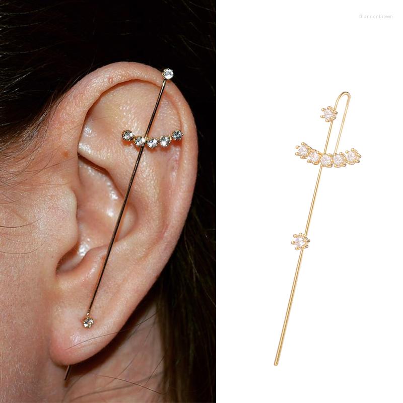 Backs Earrings Uilz Fashion Bohemian Gold Color Metal Crystal Zircon Stud Women Cuff Climber Earring Hooks Vintage Jewelry Female
Backs Earrings Uilz Fashion Bohemian Gold Color Metal Crystal Zircon Stud Women Cuff Climber Earring Hooks Vintage Jewelry Female