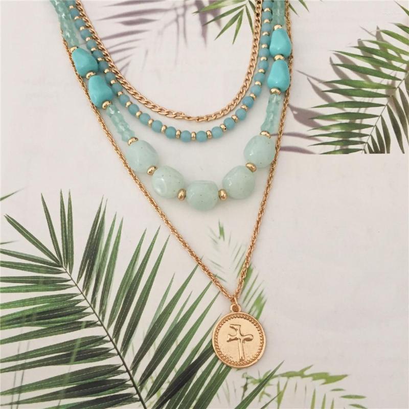 Chains Handmade Beaded Necklace For Women Bohemian Multilayered Geometric Round Chain Female Jewelry
Chains Handmade Beaded Necklace For Women Bohemian Multilayered Geometric Round Chain Female Jewelry