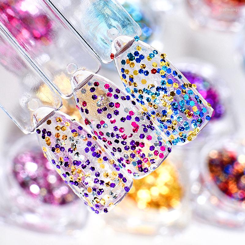 Nail Glitter MEET ACROSS 1 Bottle Holographic Hexagon Shape 3D Art Decoration Sequins Tips Laser DIY Beauty
Nail Glitter MEET ACROSS 1 Bottle Holographic Hexagon Shape 3D Art Decoration Sequins Tips Laser DIY Beauty