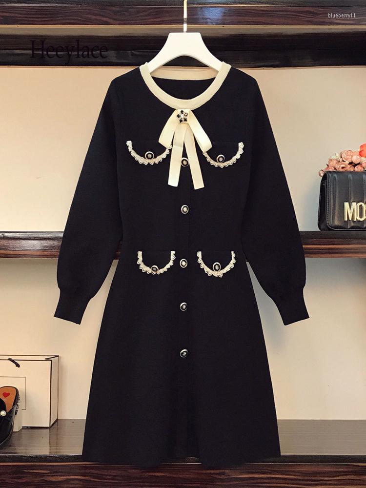 Casual Dresses Fall Winter French Vintage Knitted Pullover Office Ladies Elegant Fragrance Bow Collar High Waist A-line 4XL, Dress
Casual Dresses Fall Winter French Vintage Knitted Pullover Office Ladies Elegant Fragrance Bow Collar High Waist A-line 4XL, Dress