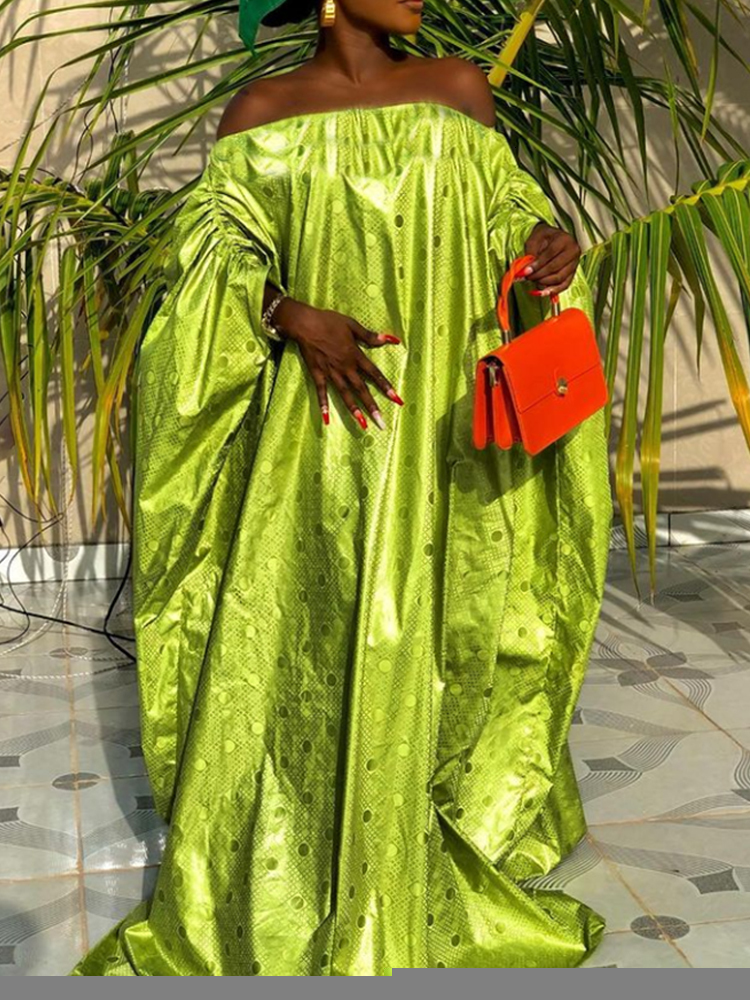 Ethnic Riche Bazin Long Dresses: Colorful Ankara Dresses For Nigeria Wedding B4