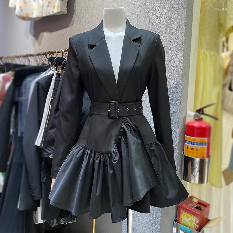 Casual Dresses Est 2023 Fashion Stylish Designer Women' Ruffles Patchwork Blazer Dress Bodycon Birthday For Women, Black
Casual Dresses Est 2023 Fashion Stylish Designer Women' Ruffles Patchwork Blazer Dress Bodycon Birthday For Women, Black