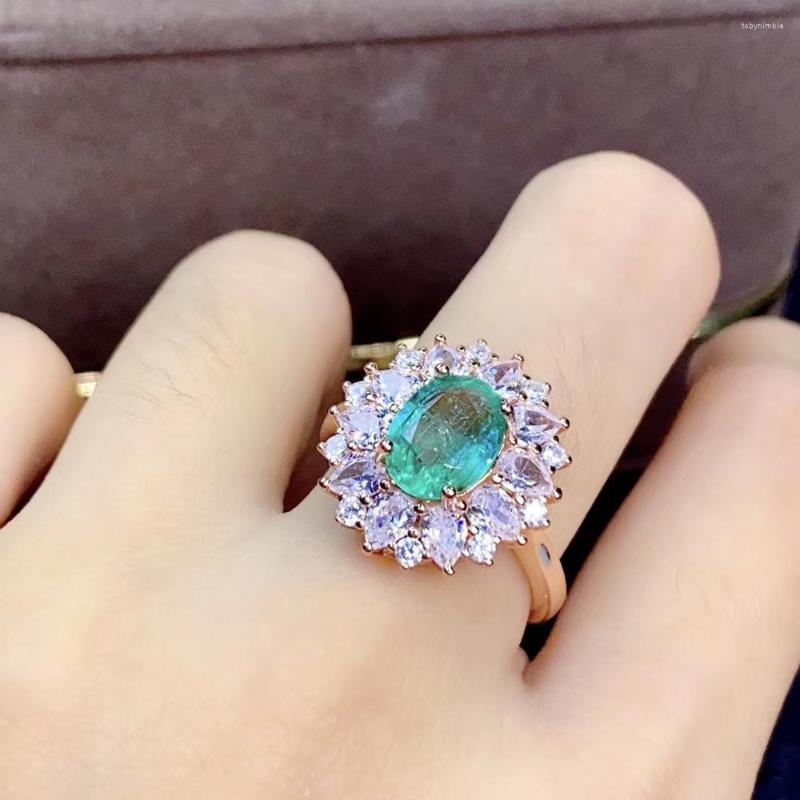Cluster Rings Fashion Classic Natural And Real Emerald Ring 925 Sterling Silver For Men Or Women
Cluster Rings Fashion Classic Natural And Real Emerald Ring 925 Sterling Silver For Men Or Women