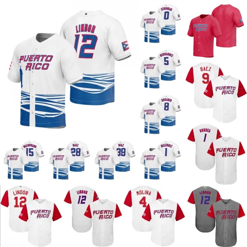 1 Carlos Correa Team Puerto Rico 2023 Baseball Classic Jersey WBC Javier Baez Edwin Diaz Francisco Lindor Marcus Stroman Enrique Hernandez Lugo Uniform, Women
1 Carlos Correa Team Puerto Rico 2023 Baseball Classic Jersey WBC Javier Baez Edwin Diaz Francisco Lindor Marcus Stroman Enrique Hernandez Lugo Uniform, Women