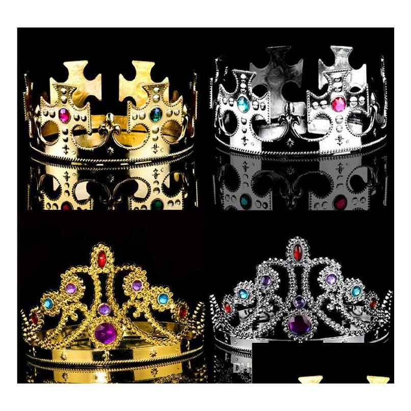 Hair Accessories Party Cosplay Crown King Queen Princess Royal Diamond Children Adts Headwear Halloween Christmas Performance Hat Dr Dhpor, Multi-color
Hair Accessories Party Cosplay Crown King Queen Princess Royal Diamond Children Adts Headwear Halloween Christmas Performance Hat Dr Dhpor, Multi-color