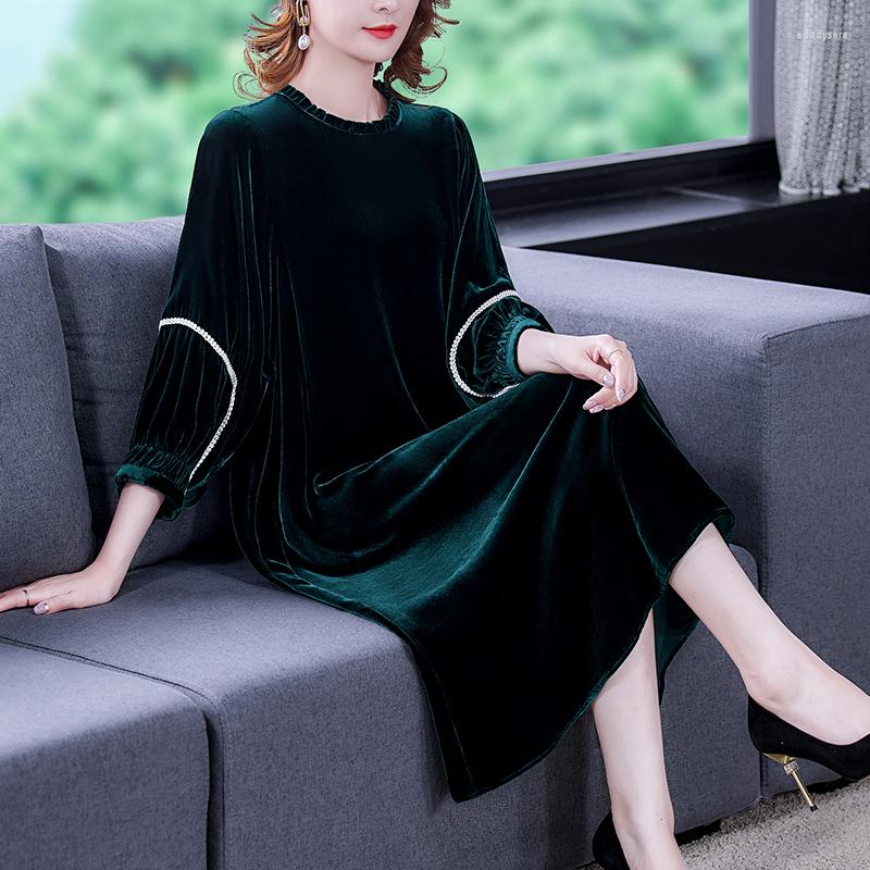 Casual Dresses Pring Autumn Dress Women 2023 Vintage Ball Gown Velvet Plus Size 3XL Sexy Long Party Vestidos Burgundy, Green
Casual Dresses Pring Autumn Dress Women 2023 Vintage Ball Gown Velvet Plus Size 3XL Sexy Long Party Vestidos Burgundy, Green