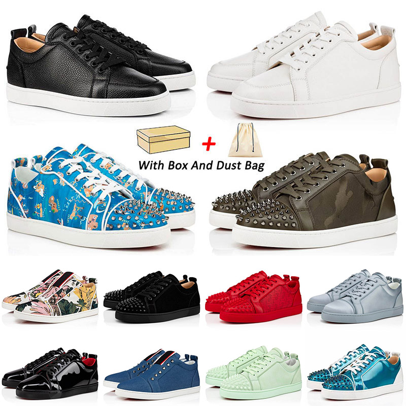 with box 2023 designer red bottoms shoes sneakers for mens women cut low genuine leather splike loafers vintage luxury casual bottom shoe Size 13, 14
with box 2023 designer red bottoms shoes sneakers for mens women cut low genuine leather splike loafers vintage luxury casual bottom shoe Size 13, 14