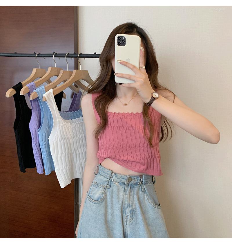 Women's T Shirts Solid Color Basic Ribbed Knitted Tank Top Women Summer Sleeveless Camis 90s Girls Streetwear Green Soft Tees, Black
Women's T Shirts Solid Color Basic Ribbed Knitted Tank Top Women Summer Sleeveless Camis 90s Girls Streetwear Green Soft Tees, Black