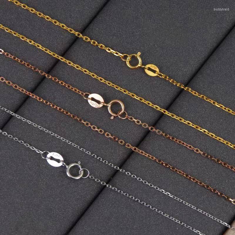 Chains Genuine 18K Gold Chain Price White Yellow Rose Sale Pure Au750 Fine Jewelry Crisscross Necklace Gift For Women X0020
Chains Genuine 18K Gold Chain Price White Yellow Rose Sale Pure Au750 Fine Jewelry Crisscross Necklace Gift For Women X0020