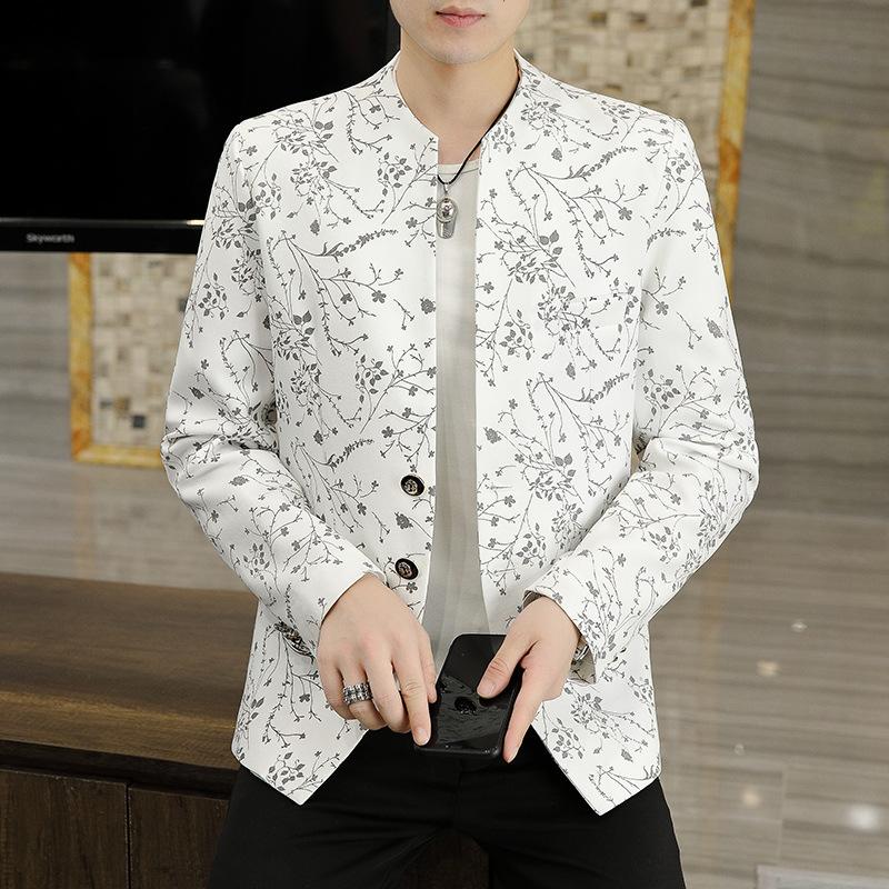 Men's Suits & Blazers 2023 Autumn Stand Collar Printed Blazer Youth Casual BlazerMen's, White
Men's Suits & Blazers 2023 Autumn Stand Collar Printed Blazer Youth Casual BlazerMen's, White