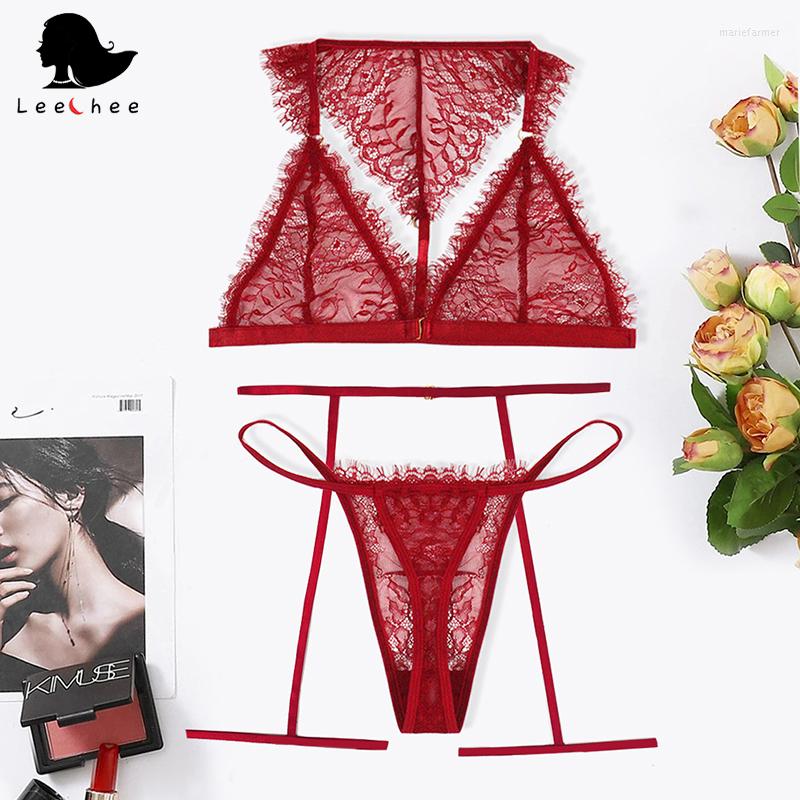 Bras Sets Leechee 2023 Hollow Sexy Lingerie Women Perspective Bra Panties Set Eyelash Lace Print Three-point Garter Temptation SuitBras, Black
Bras Sets Leechee 2023 Hollow Sexy Lingerie Women Perspective Bra Panties Set Eyelash Lace Print Three-point Garter Temptation SuitBras, Black