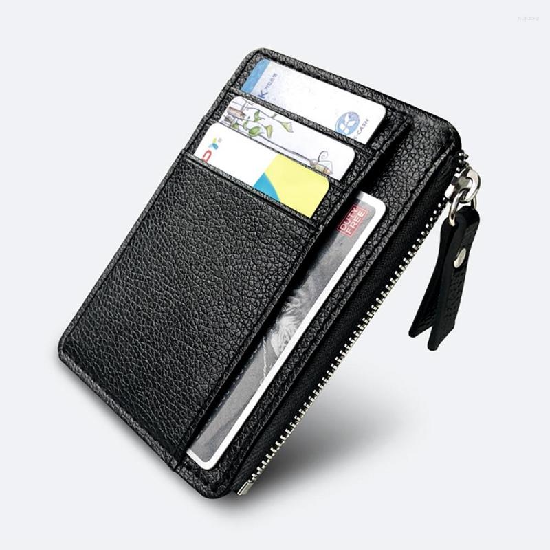 Card Holders Multi-purpose Wallet Men Black Lichee Pattern Leather Bank Bag Unisex Small Zipper Coin Purse ID
Card Holders Multi-purpose Wallet Men Black Lichee Pattern Leather Bank Bag Unisex Small Zipper Coin Purse ID