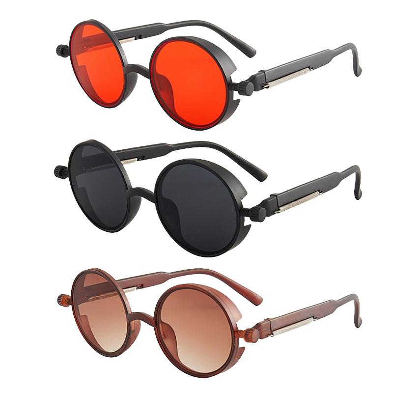 Sunglasses Steampunk UV400 For Men Women Retro Vintage Round Frame Colorful Lenses Glasses Punk Fashion Anti Blue Light
Sunglasses Steampunk UV400 For Men Women Retro Vintage Round Frame Colorful Lenses Glasses Punk Fashion Anti Blue Light