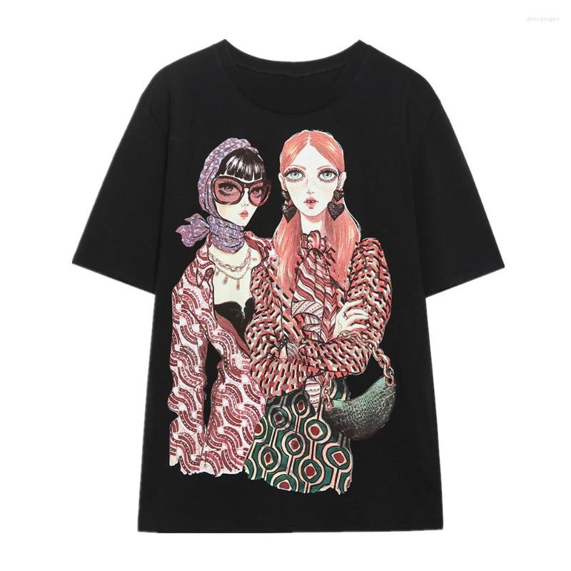 Women' T Shirts 2023 Fashion Black Beauty Girl Print Short Sleeve Tee For Women Round Collar Loose Cotton T-shirts Causal Tops
Women' T Shirts 2023 Fashion Black Beauty Girl Print Short Sleeve Tee For Women Round Collar Loose Cotton T-shirts Causal Tops