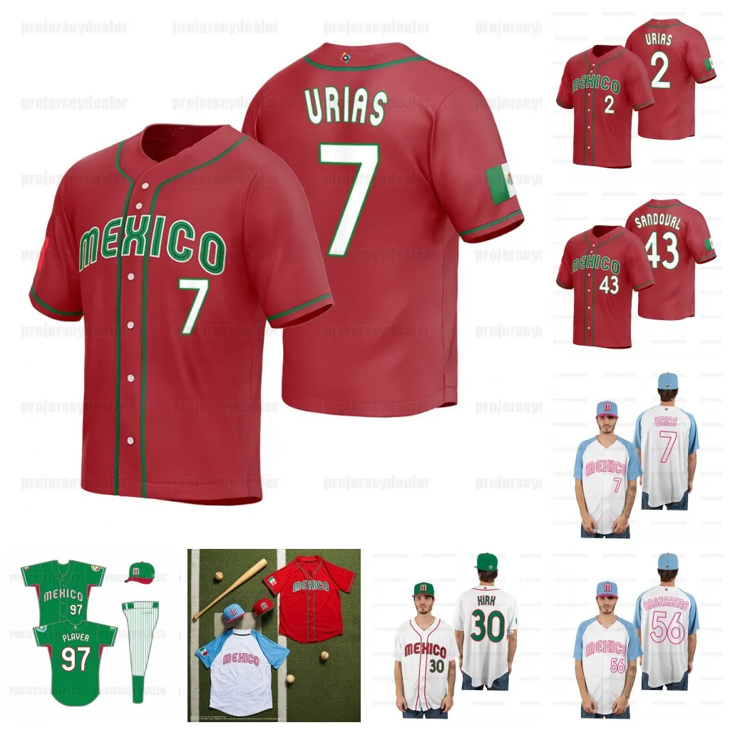 CUSTOM Team Mexico 2023 World Baseball Classic Jersey WBC Julio Urias Alex Verdugo Alex Verdugo Alejandro Kirk Rowdy Tellez Randy Arozarena, 2023 red
CUSTOM Team Mexico 2023 World Baseball Classic Jersey WBC Julio Urias Alex Verdugo Alex Verdugo Alejandro Kirk Rowdy Tellez Randy Arozarena, 2023 red