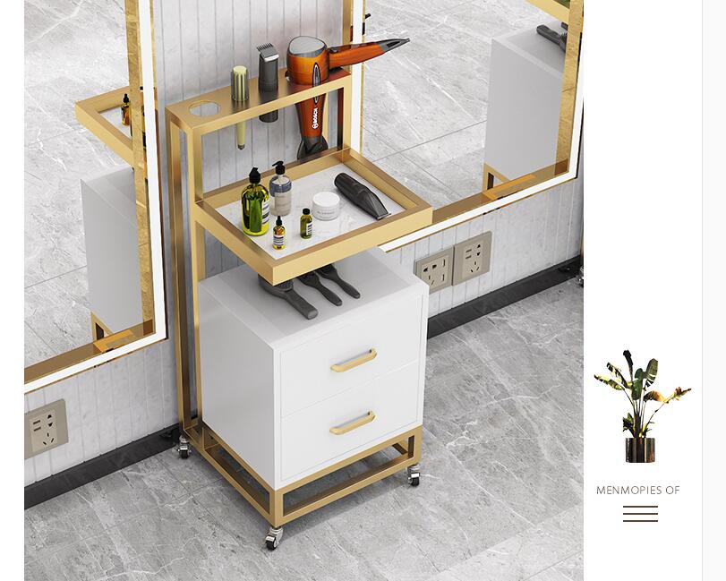 Hairdresser tool cabinet hair salon special tool table hair cutting rack barbershop cart ironing and dyeing tool car salon furniture salon cart
