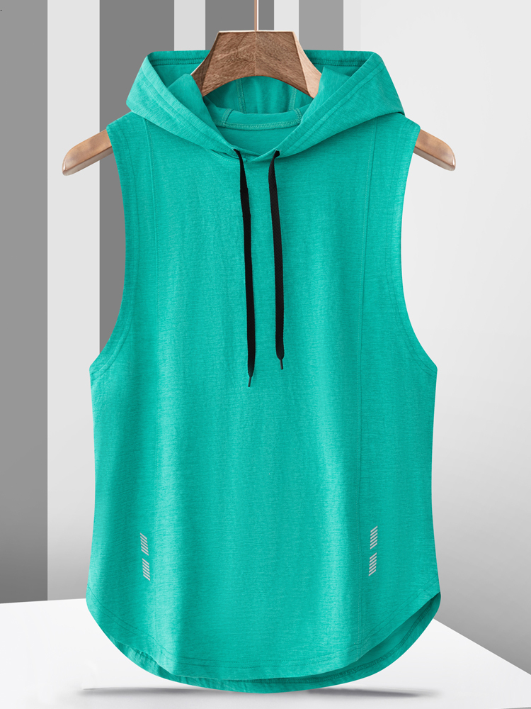 Men's TShirts Summer Hooded Tank Top Men Sleeveless Sweatshirt Bodybuilding Vest Sportswear Workout Gym Tops Male Clothing 230227, White
Men's TShirts Summer Hooded Tank Top Men Sleeveless Sweatshirt Bodybuilding Vest Sportswear Workout Gym Tops Male Clothing 230227, White
