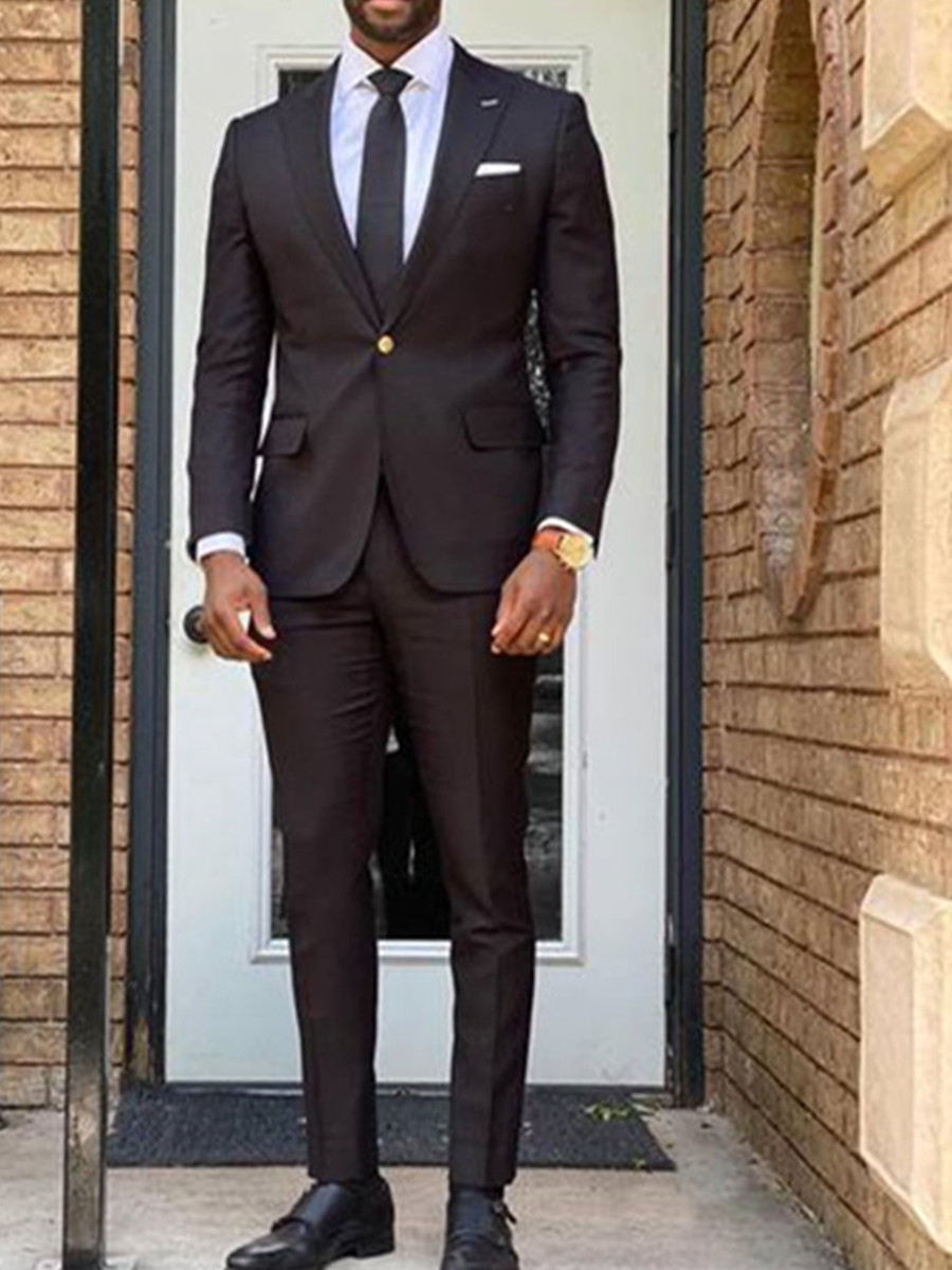 Wedding Tuxedos One Button Mens Suit Peak Lapel Formal Business Mens Jacket Blazer Groom Tuxedo Coat Pants 2158, Same as image
Wedding Tuxedos One Button Mens Suit Peak Lapel Formal Business Mens Jacket Blazer Groom Tuxedo Coat Pants 2158, Same as image