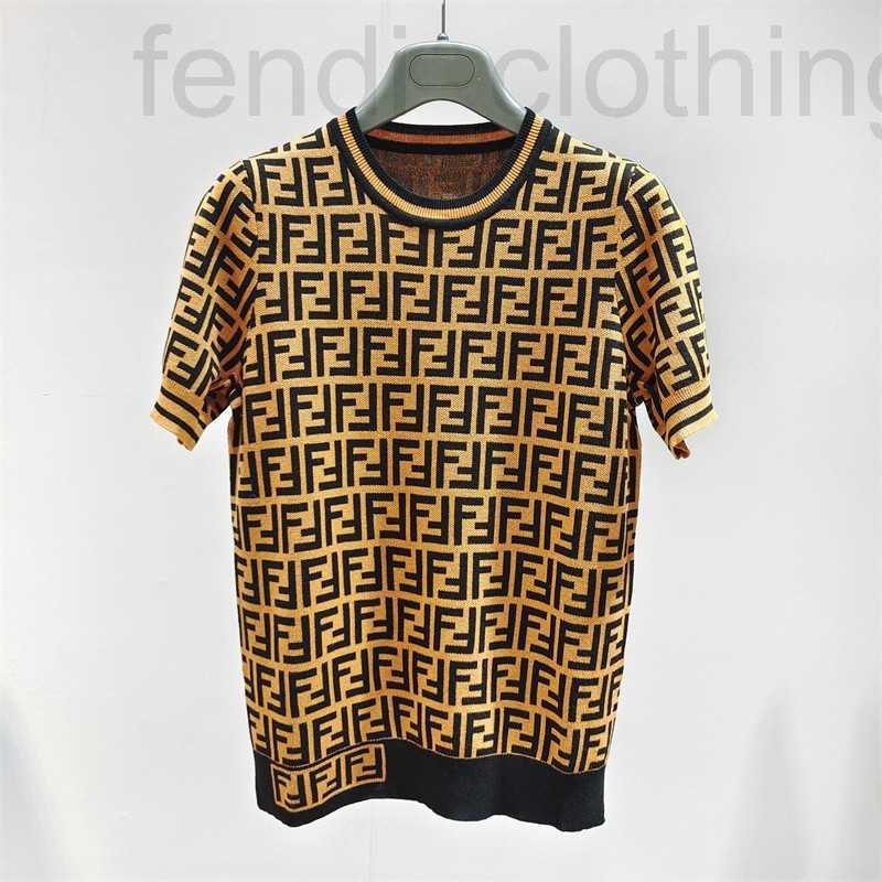 Women's Knits & Tees designer high-quality women's clothing 2023 spring and summer new short-sleeved sweater round neck letter jacquard temperament versatile top 2XP3, Brown
Women's Knits & Tees designer high-quality women's clothing 2023 spring and summer new short-sleeved sweater round neck letter jacquard temperament versatile top 2XP3, Brown