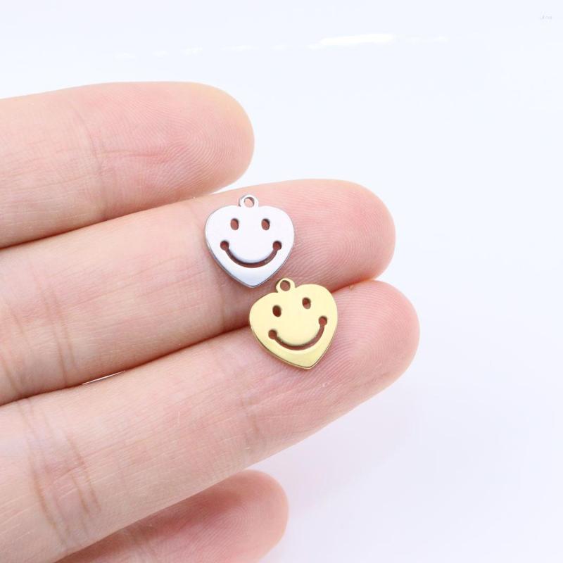Charms 10pcs 10mm Wholesell Stainless Steel Pretty Smile Heart DIY Anklets Earrings 18G Gold Unfading Colorless 2 Colors
Charms 10pcs 10mm Wholesell Stainless Steel Pretty Smile Heart DIY Anklets Earrings 18G Gold Unfading Colorless 2 Colors